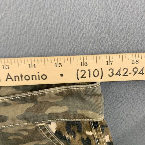 Anthropologie Current/Elliott Animal Print 30 The Clean Weslan Camo Cropped - Picture 10 of 16